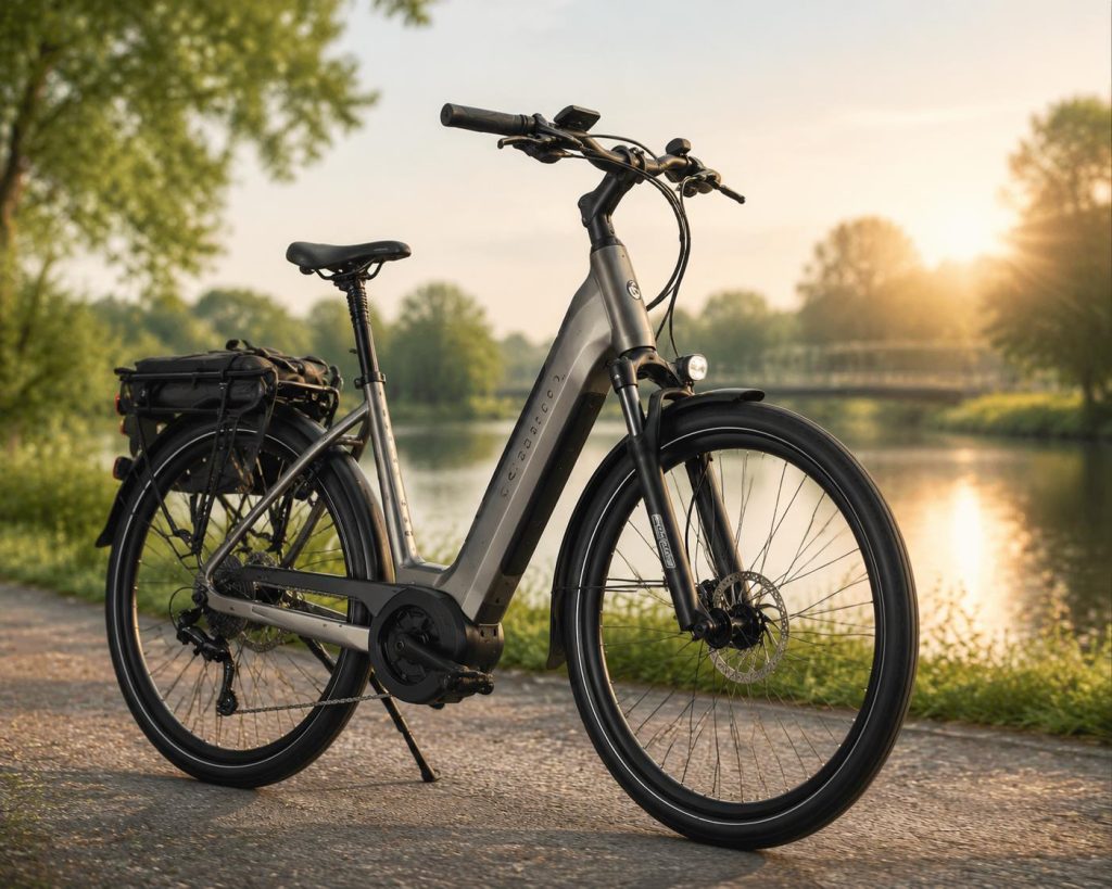 Moderne elektrische fiets speed pedelec geschikt voor dagelijks gebruik en woon-werkverkeer